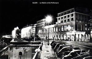 ALGER - MAIRIE ET PREFECTURE LA NUIT